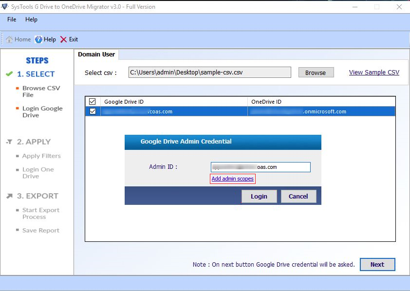 Admin ID