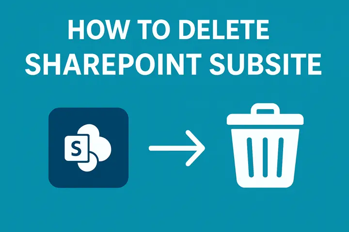 delete SharePoint subsite