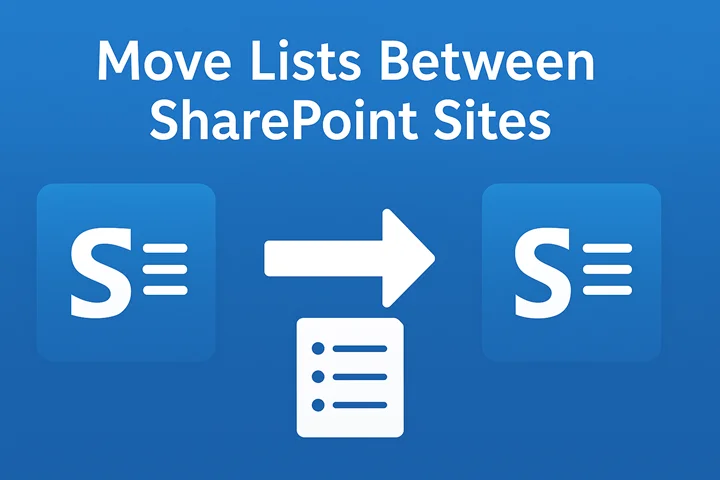 Move Lists Between SharePoint Sites