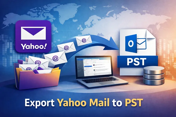export Yahoo Mail to pst