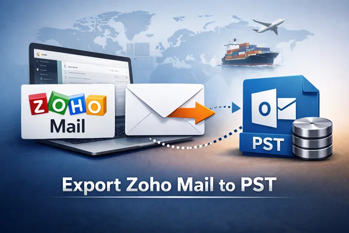 export Zoho Mail to pst