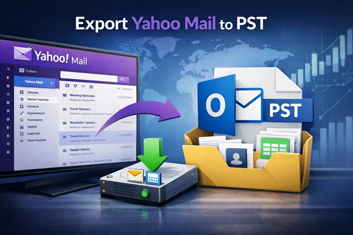 export Yahoo Mail to PST