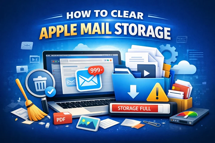 how to clear Apple Mail storage